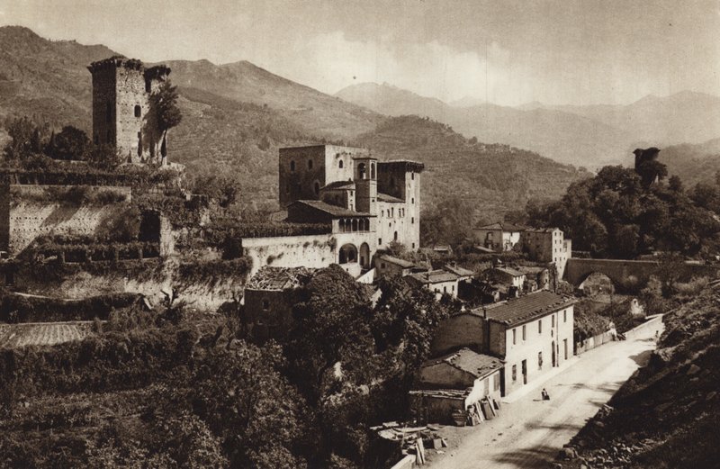 Olaszország: Castello Verrucola, Fivizzano (f/w fotó) alkotó: Kurt Hielscher