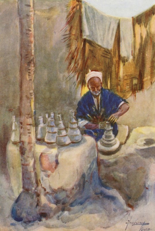 Egyiptom népe: Fokarani (színes litográfia). alkotó: Lance Thackeray