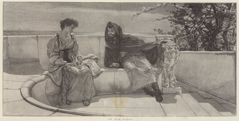 Egy régi történet alkotó: Lawrence Alma Tadema