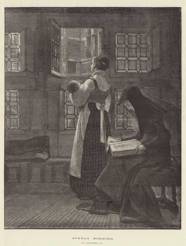 Vasárnap reggel alkotó: Lawrence Alma Tadema