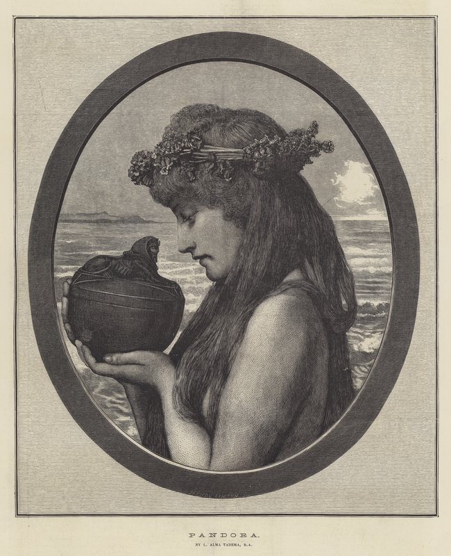 Pandora alkotó: Lawrence Alma Tadema