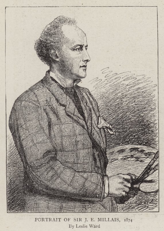 Sir J E Millais portréja, 1874 alkotó: Leslie Matthew Ward