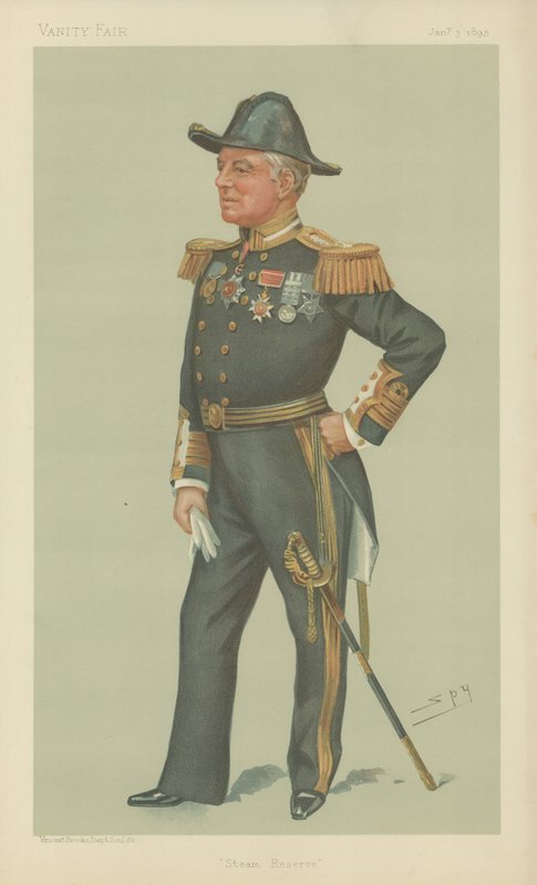 Lord Charles Beresford kapitány alkotó: Leslie Matthew Ward