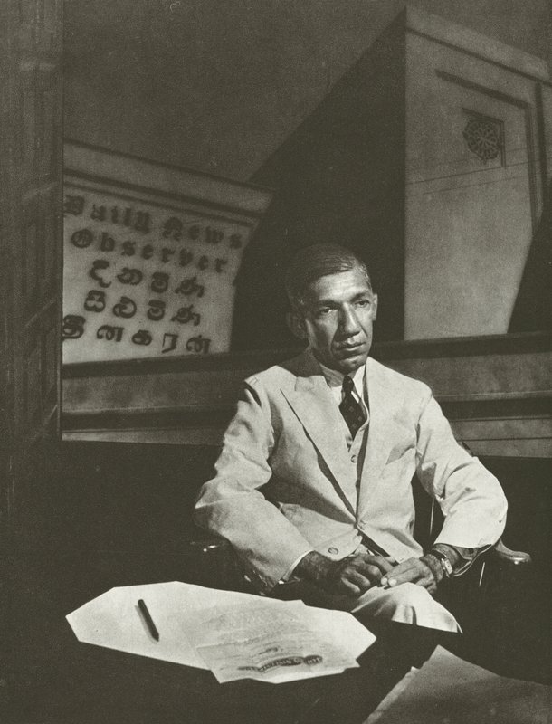 DR Wijewardene, Esq (f/w fotó) alkotó: Lionel Wendt