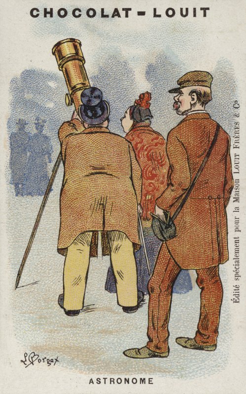 Asztronóm (chromolitho) alkotó: Louis Borgex