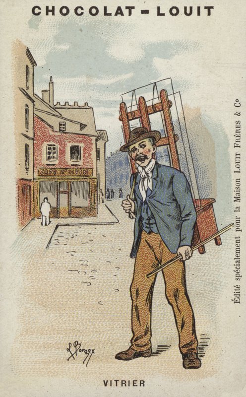 Vitrier (chromolitho) alkotó: Louis Borgex
