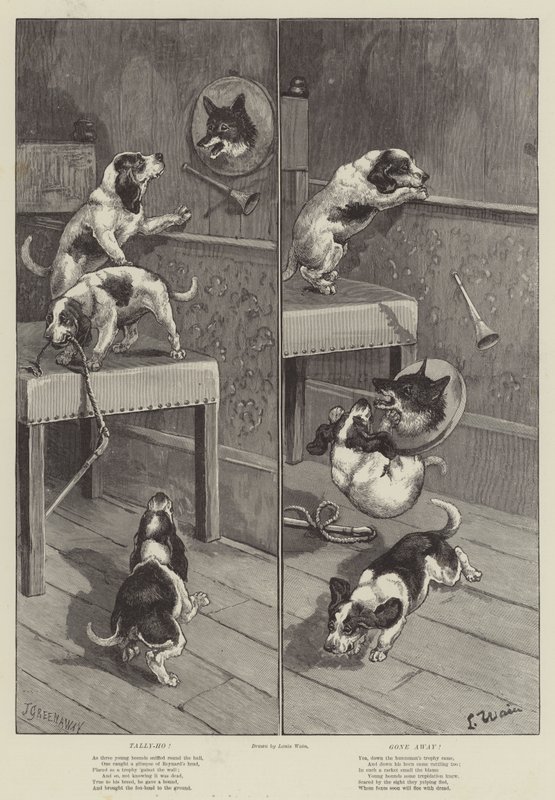 Tally-Ho! Elmentek! alkotó: Louis Wain