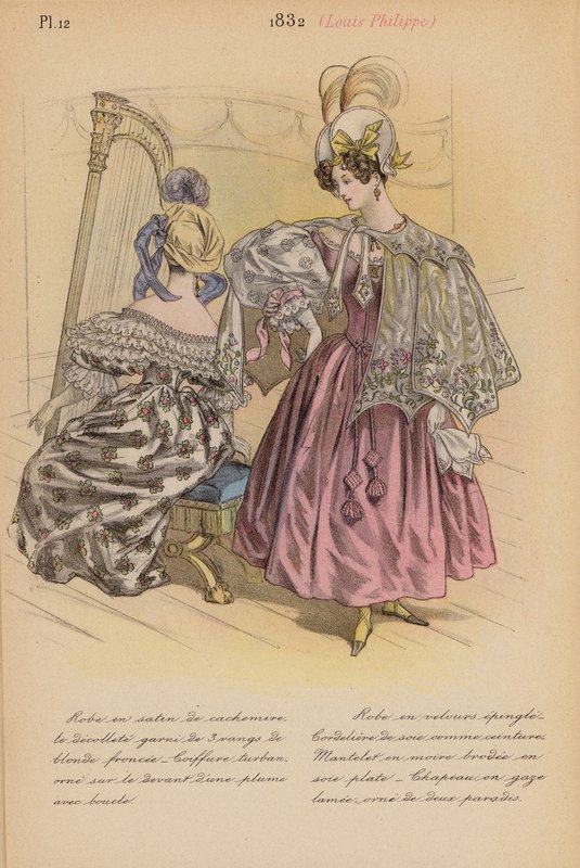 Francia divat: Louis-Philippe (színes lithó) alkotó: Louis Colas