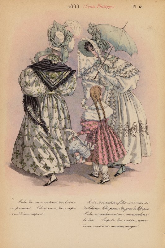 Francia divat: Louis-Philippe (színes lithó) alkotó: Louis Colas