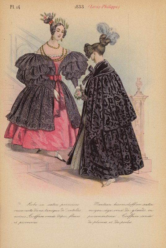 Francia divat: Louis-Philippe (színes lithó) alkotó: Louis Colas