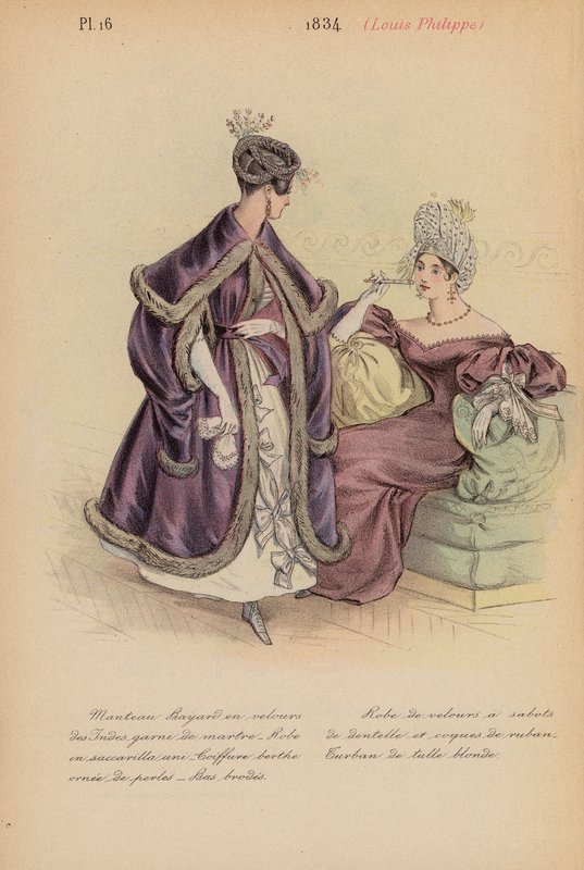 Francia divat: Louis-Philippe (színes lithó) alkotó: Louis Colas