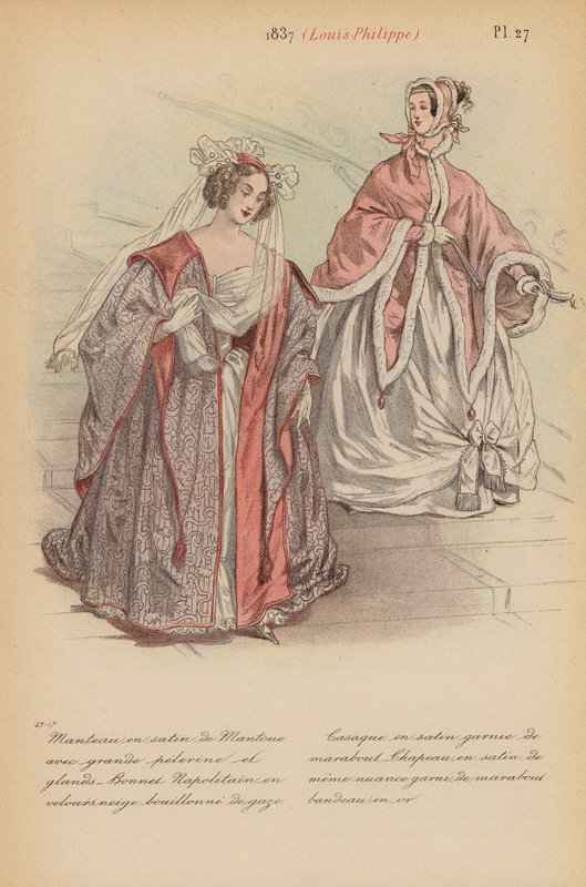 Francia divat: Louis-Philippe (színes lithó) alkotó: Louis Colas