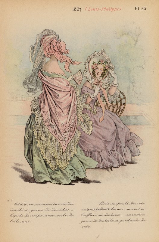 Francia divat: Louis-Philippe (színes lithó) alkotó: Louis Colas