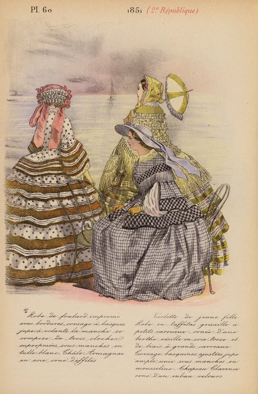 Francia divat: Republique (színes litográfia) alkotó: Louis Colas