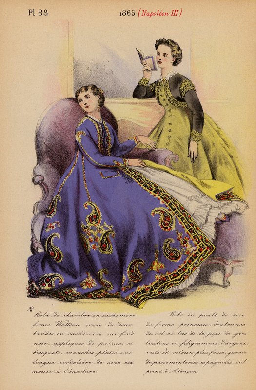 Francia divat: Napóleon III (színes litográfia) alkotó: Louis Colas