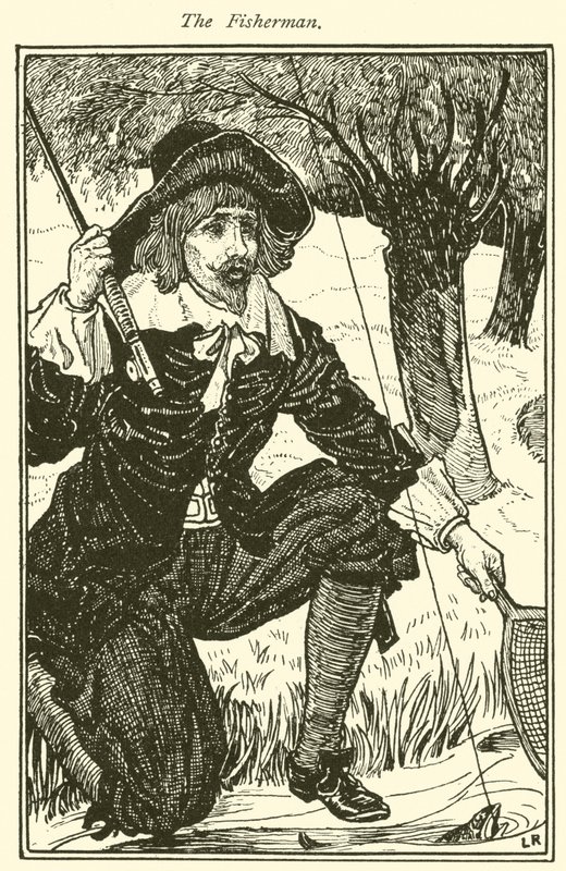A halász (metszet) alkotó: Louis John Rhead