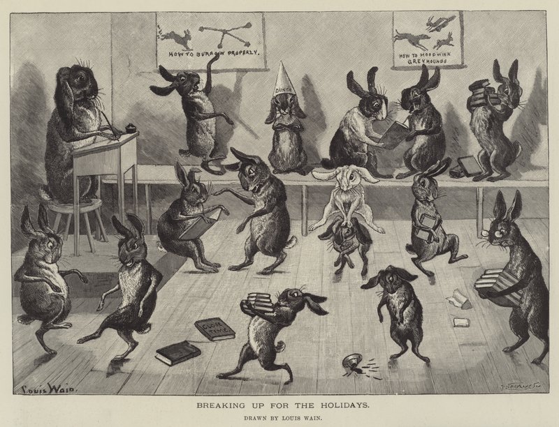 Szakítás az ünnepekre alkotó: Louis Wain