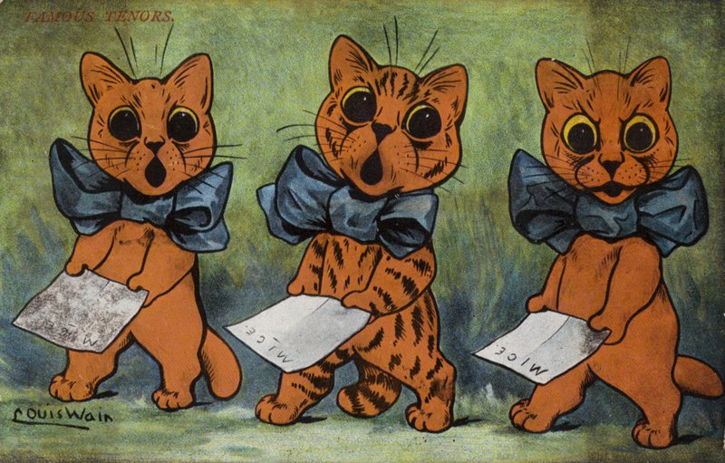 Híres tenorok alkotó: Louis Wain