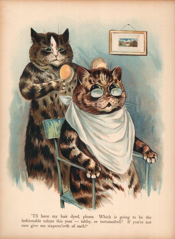 Louis Wain macskák (chromolitho) alkotó: Louis Wain