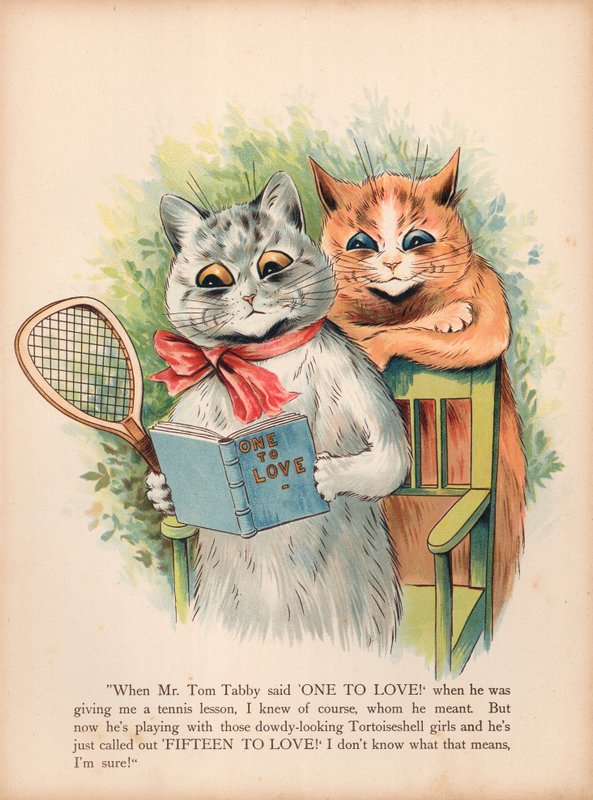 Louis Wain macskák (chromolitho) alkotó: Louis Wain
