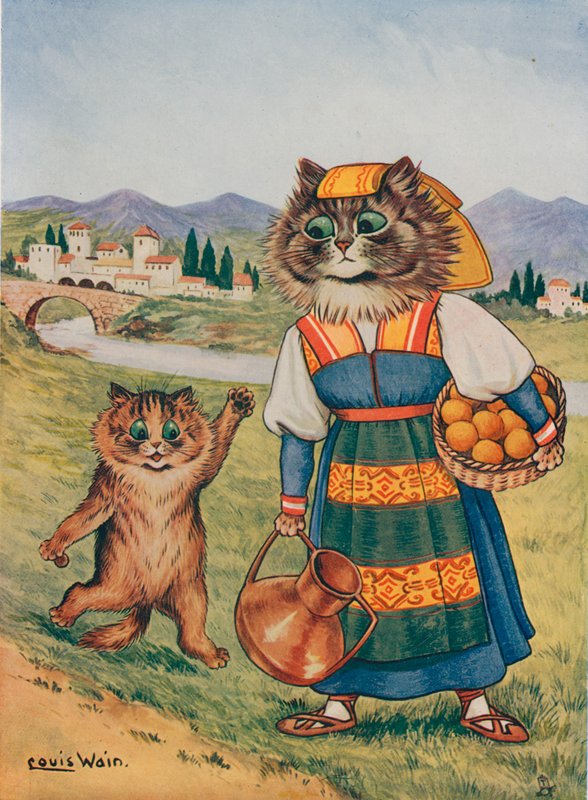 Kérem, kérek egy narancsot alkotó: Louis Wain