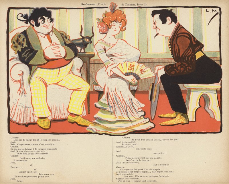 Re-Carmen (színes litó) alkotó: Lucien Metivet