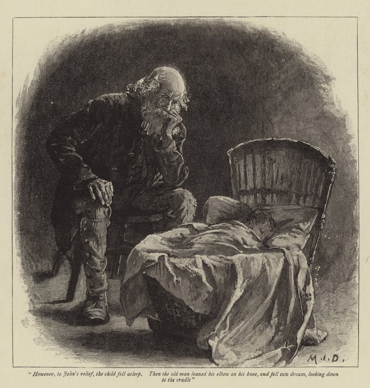 Illusztráció: John és Joan, A Coorious Story, S Baring-Gould alkotó: Margaret Isabel Dicksee