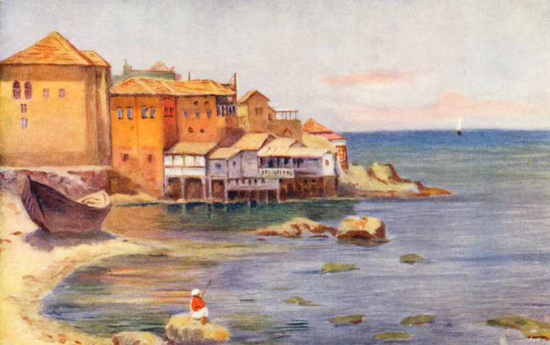 Beyroutban (színes litográfia) alkotó: Margaret Thomas