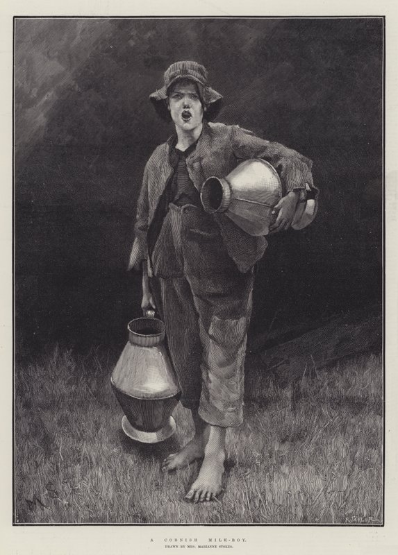 Egy Cornish Milk-Boy alkotó: Marianne Stokes