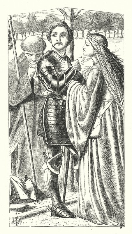 A fiatal királynő-feleség (metszet) alkotó: Matthew James (attr. to) Lawless