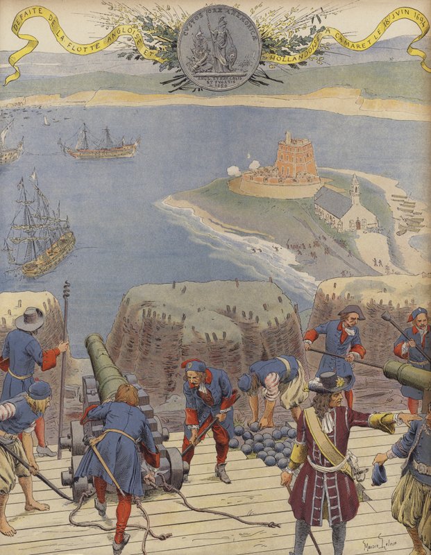 Camaret csata alkotó: Maurice Leloir