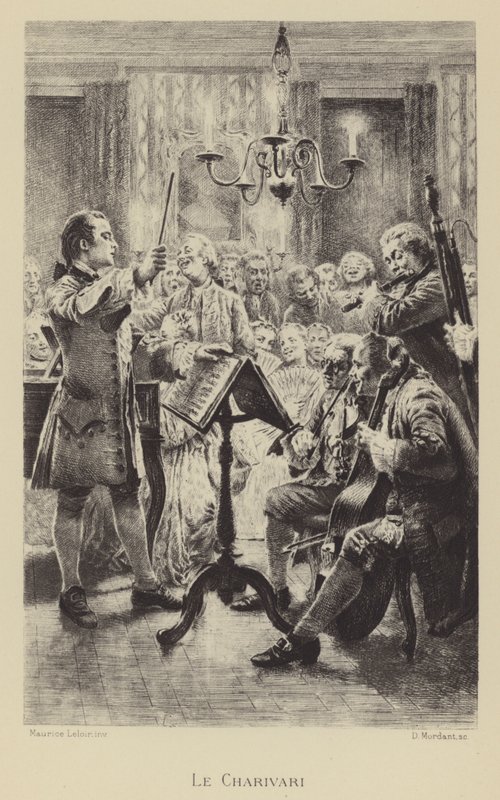 A charivari (metszet) alkotó: Maurice Leloir