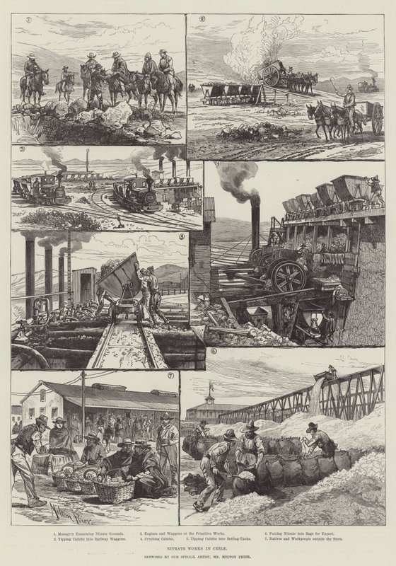 Nitrátművek Chilében alkotó: Melton Prior