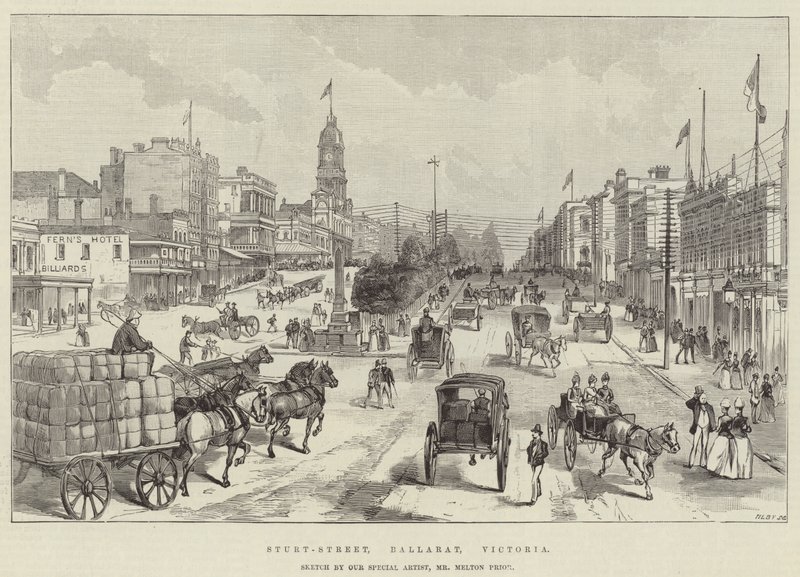Sturt-Street, Ballarat, Victoria alkotó: Melton Prior