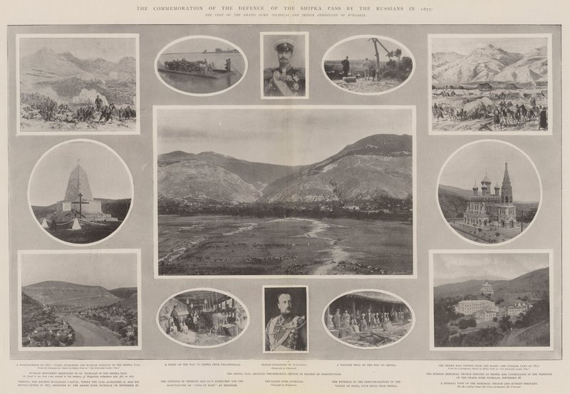 A Shipka-hágó oroszok általi védelmének megemlékezése 1877-ben alkotó: Melton Prior