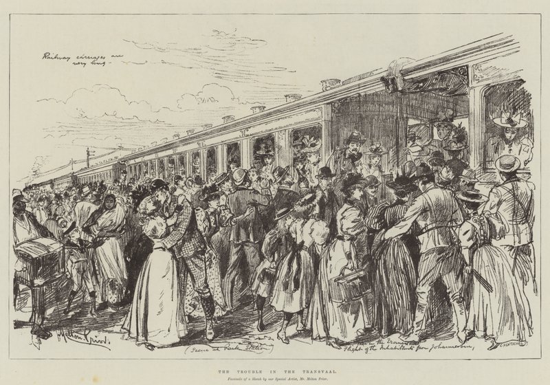 A baj a Transvaalban alkotó: Melton Prior