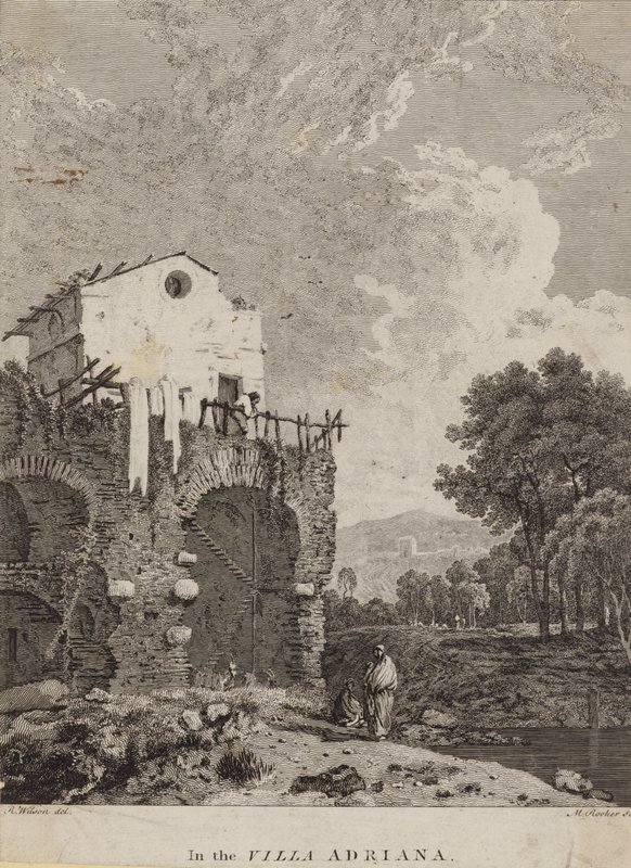 A Villa Adrianában, Olaszországban alkotó: Michael 1743 1801 after Rooker