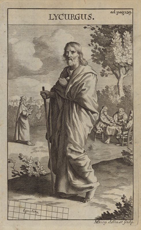 Lycurgus, a legendás spártai törvényhozó alkotó: Michael Burghers