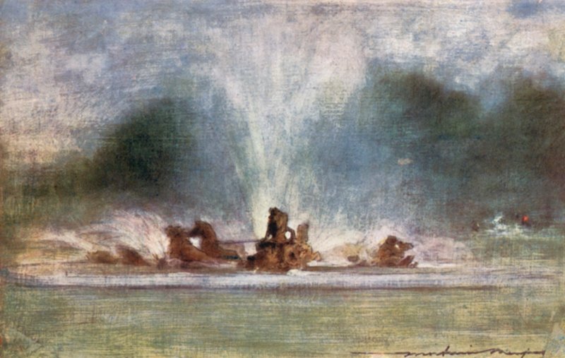 Szökőkutak Versailles-ban alkotó: Mortimer Ludington Menpes