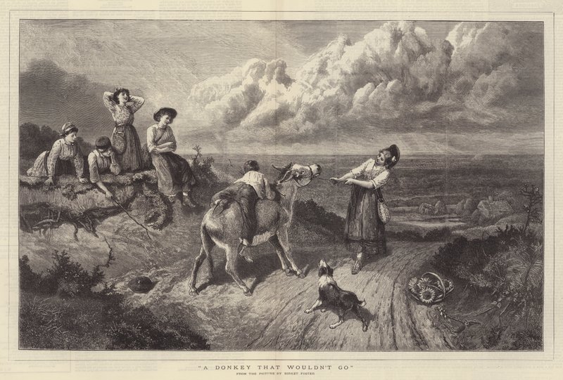 Egy szamár, aki nem megy alkotó: Myles Birket Foster