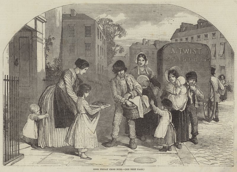 Nagypénteki keresztes zsemle alkotó: Myles Birket Foster