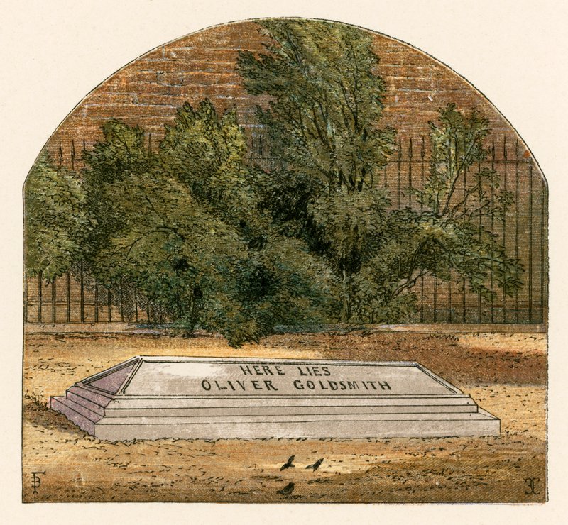 Itt fekszik Oliver Goldsmith alkotó: Myles Birket Foster