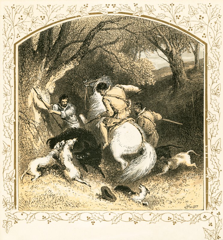 Vaddisznóra vadászni alkotó: Myles Birket Foster