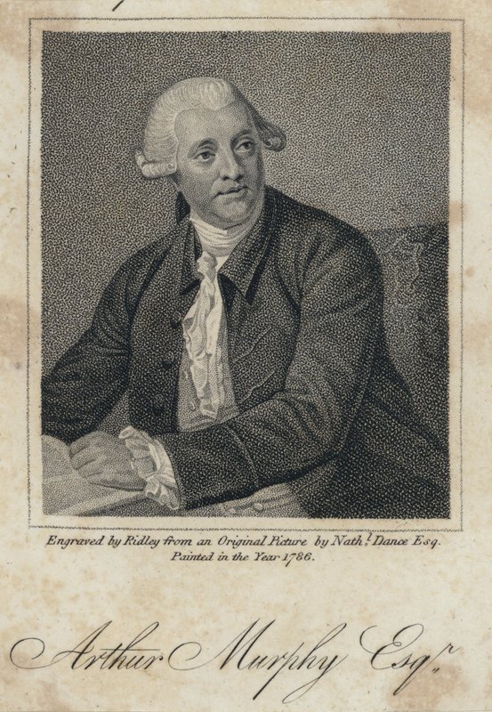 Arthur Murphy ír író (metszet) alkotó: Nathaniel (after) Dance Holland