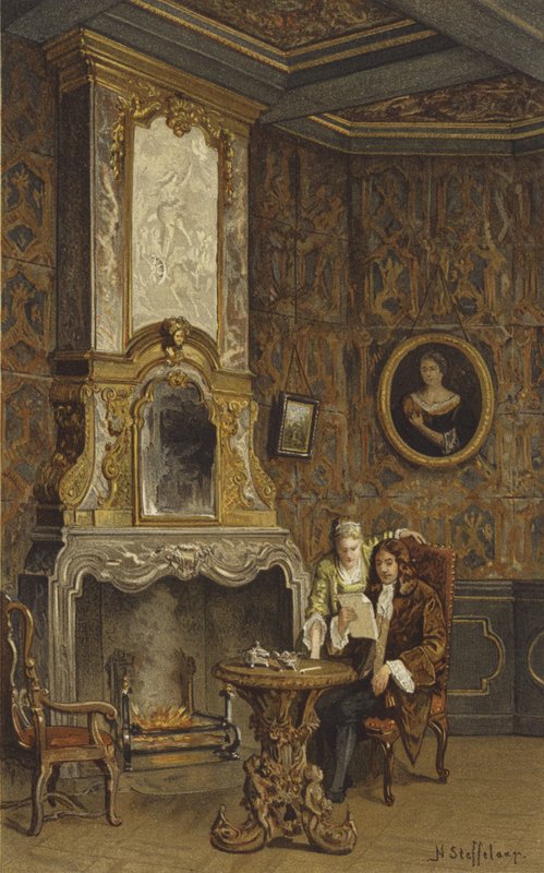 Kandalló, 1720 körül alkotó: Nico Steffelaar