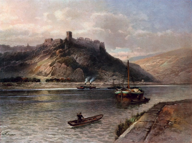 Rheinfels romjai alkotó: Nicolai Astudin
