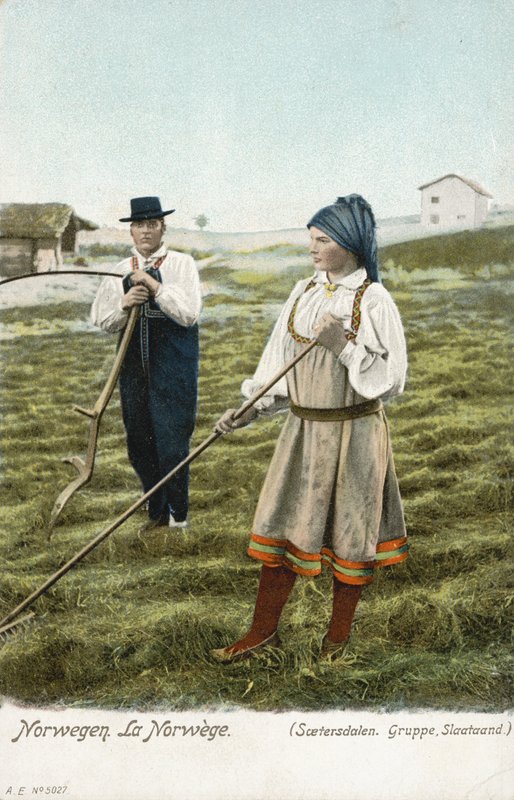 Parasztcsoport, Setesdal, Norvégia alkotó: Norwegian Photographer