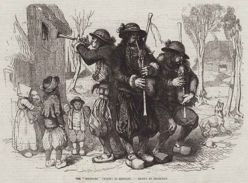 A Sonneurs (Várakozás) Bretagne-ban alkotó: Octave Penguilly l