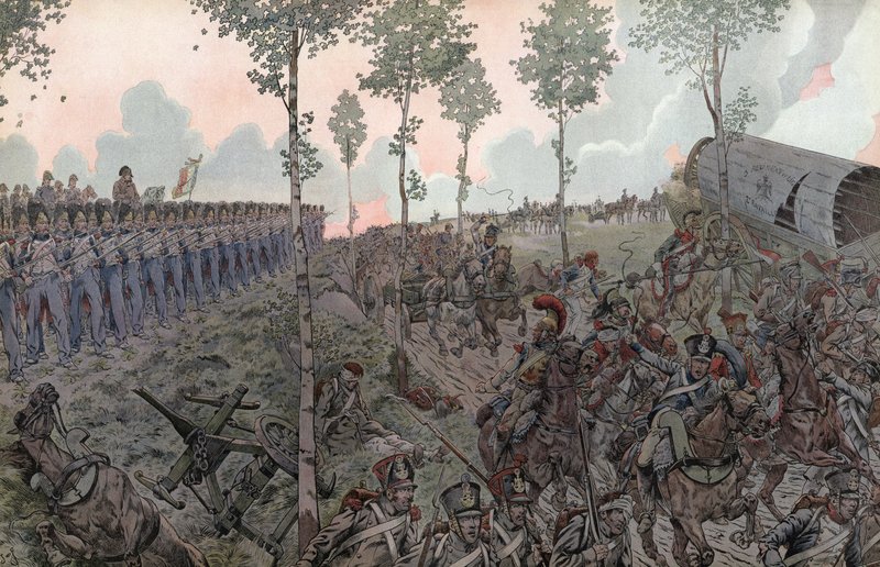 A Waterloo-i csata alkotó: Onfray de Breville Job