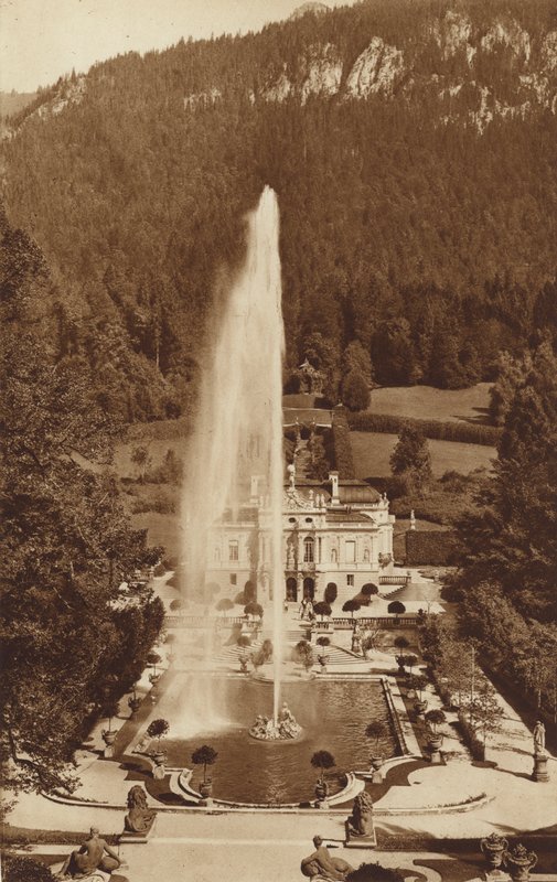 Linderhof bajor királyi kastély, Oberammergau közelében alkotó: Otto Ballerstedt